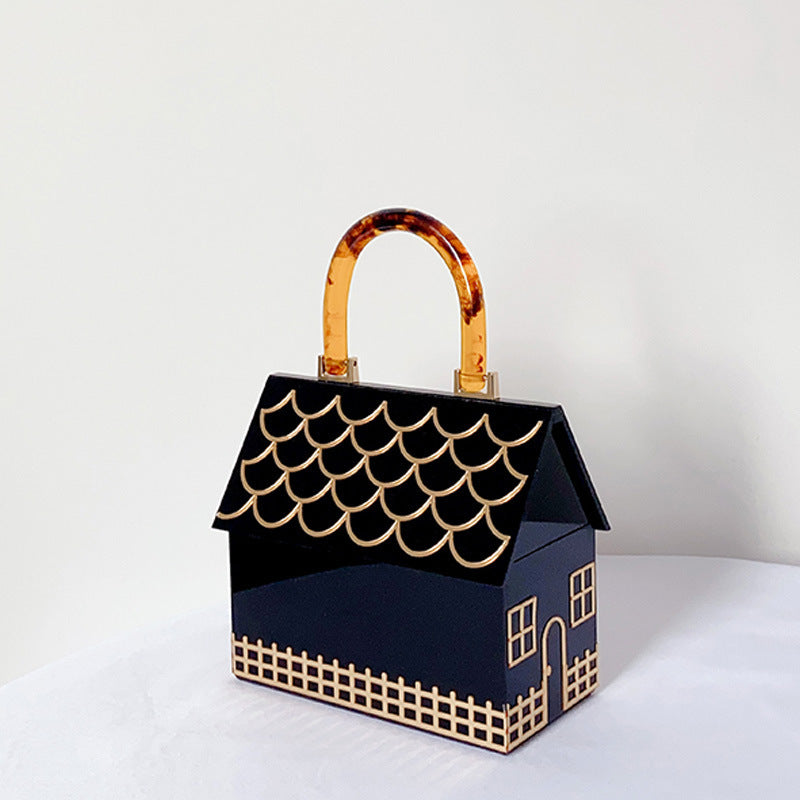 Unique Acrylic House Handbag