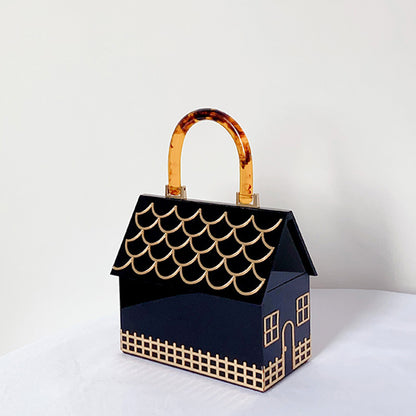 Unique Acrylic House Handbag