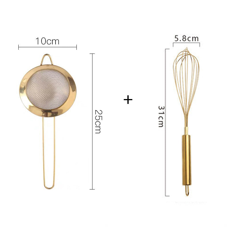 Elegant Golden Kitchen Gadget Set