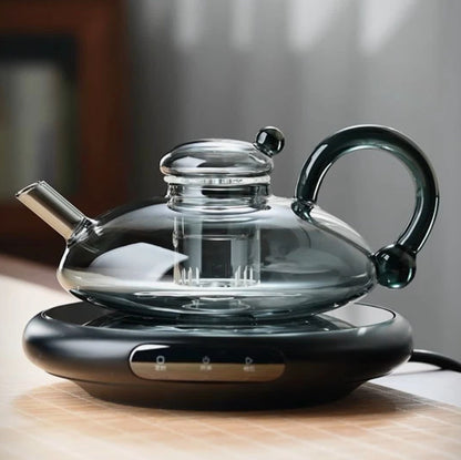 Elegant Glass Heating Tea Pot