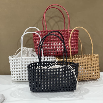 French Style Hollow Out Woven Bag