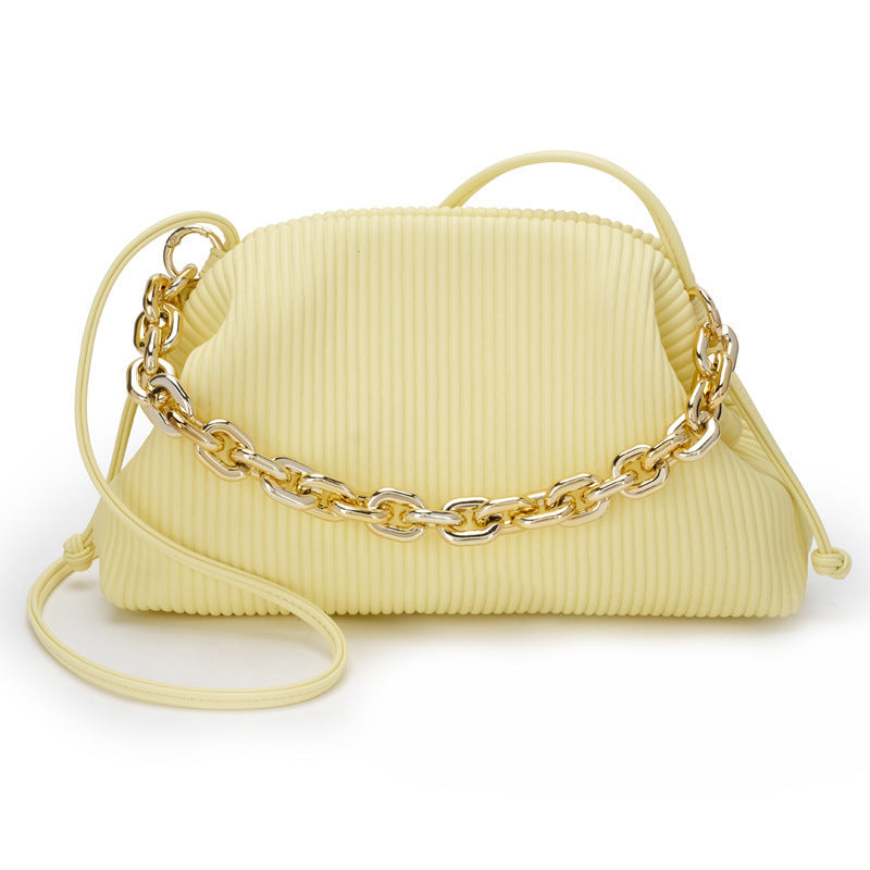 Chain Cloud Pleated Bag