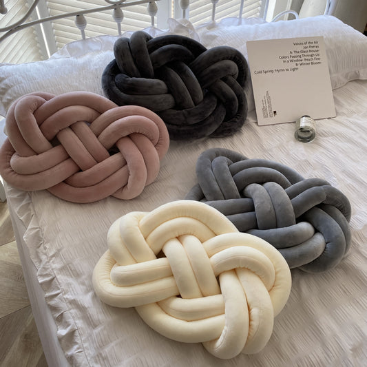 Plaited Plush Cushion