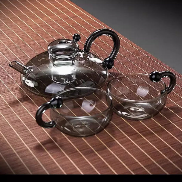 Elegant Glass Heating Tea Pot