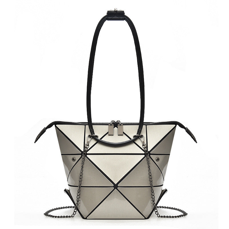 Geometric Diamond Laser Bag