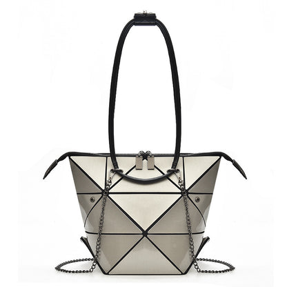 Geometric Diamond Laser Bag