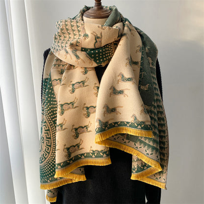 Horse Stride Elegant Scarf