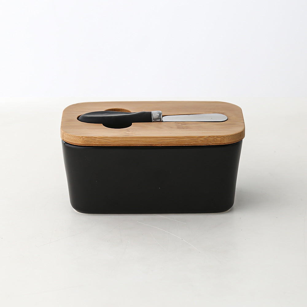 Bamboo Cover Butter Box