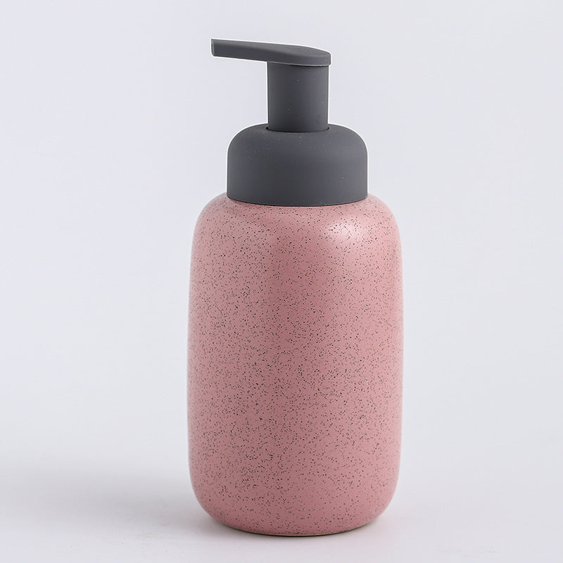 Ceramic Speckled Soap Dispenser Bottle