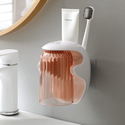 Magnetic Toothbrush & Mouthwash Cup Storage