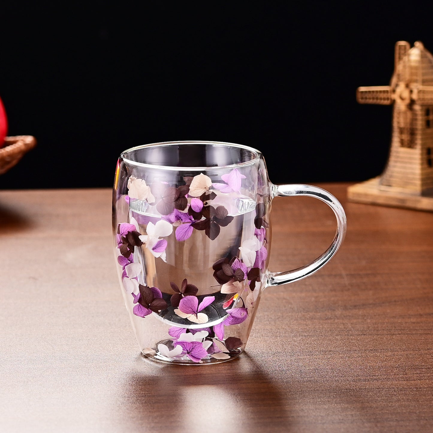 Dried Flower Double-layer Mug