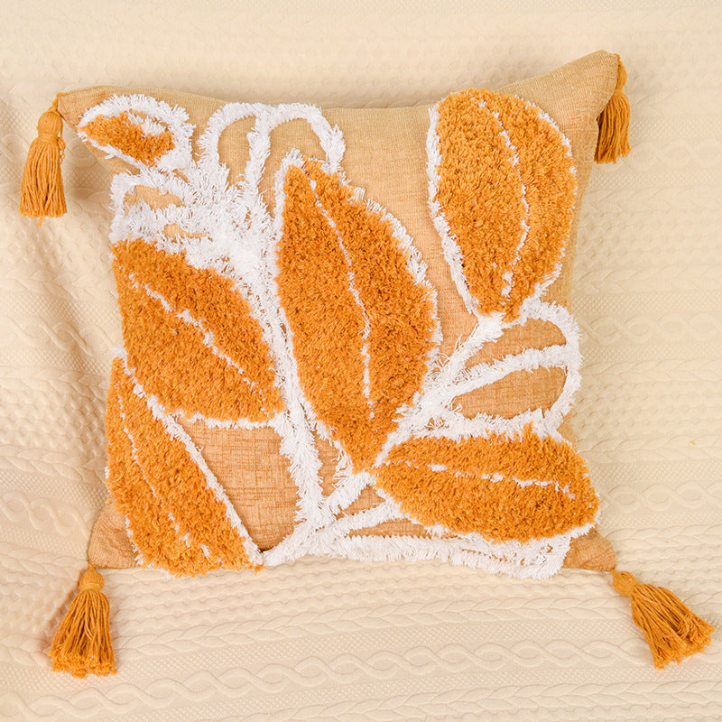 Leaf Home Tufted Cushion Cover