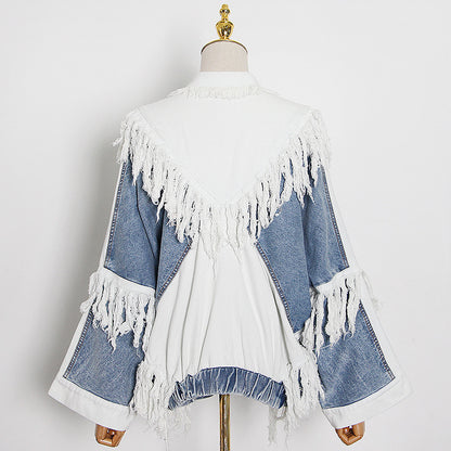 Stitch Tassel Denim Jacket