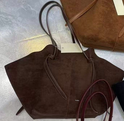 Suede All Day Carry Tote Bag