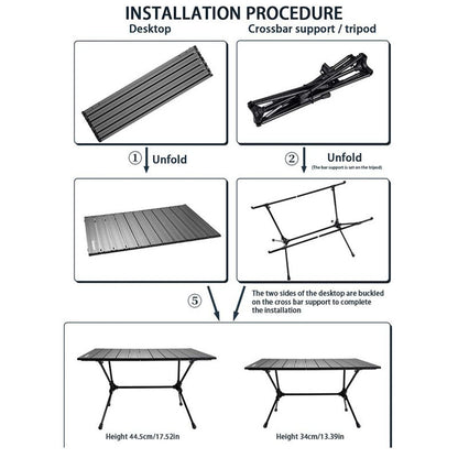 Aluminium Alloy Folding Outdoor Table