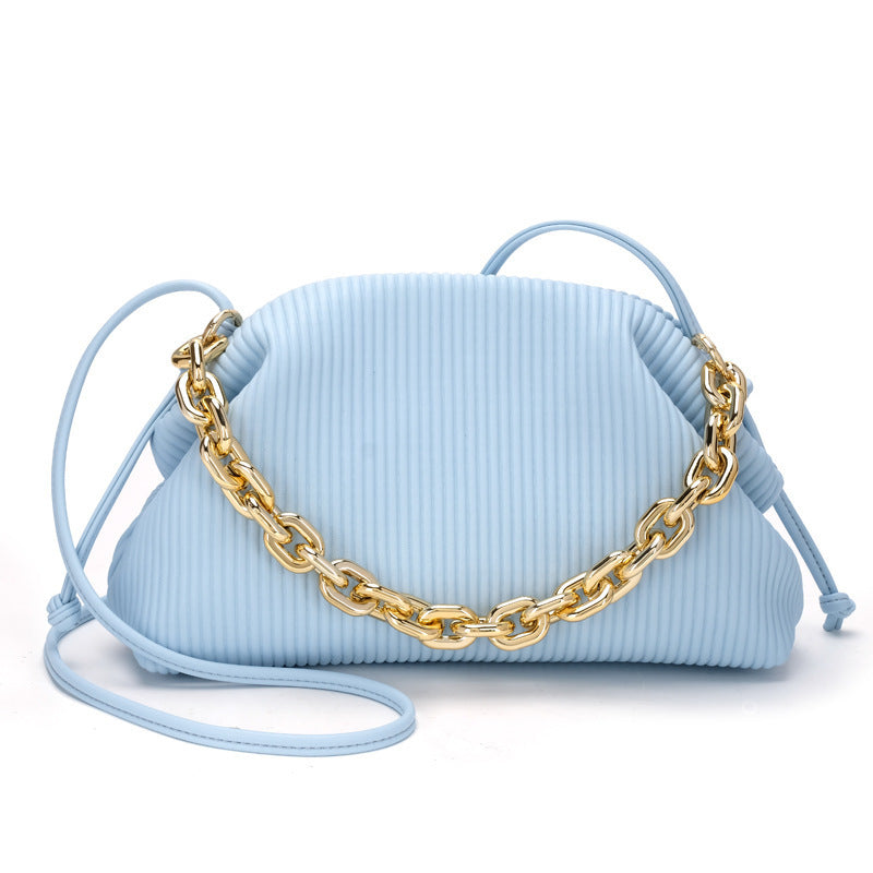 Chain Cloud Pleated Bag