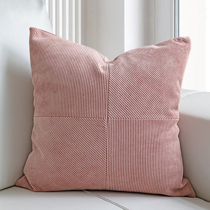 Pink Splicing Cushion