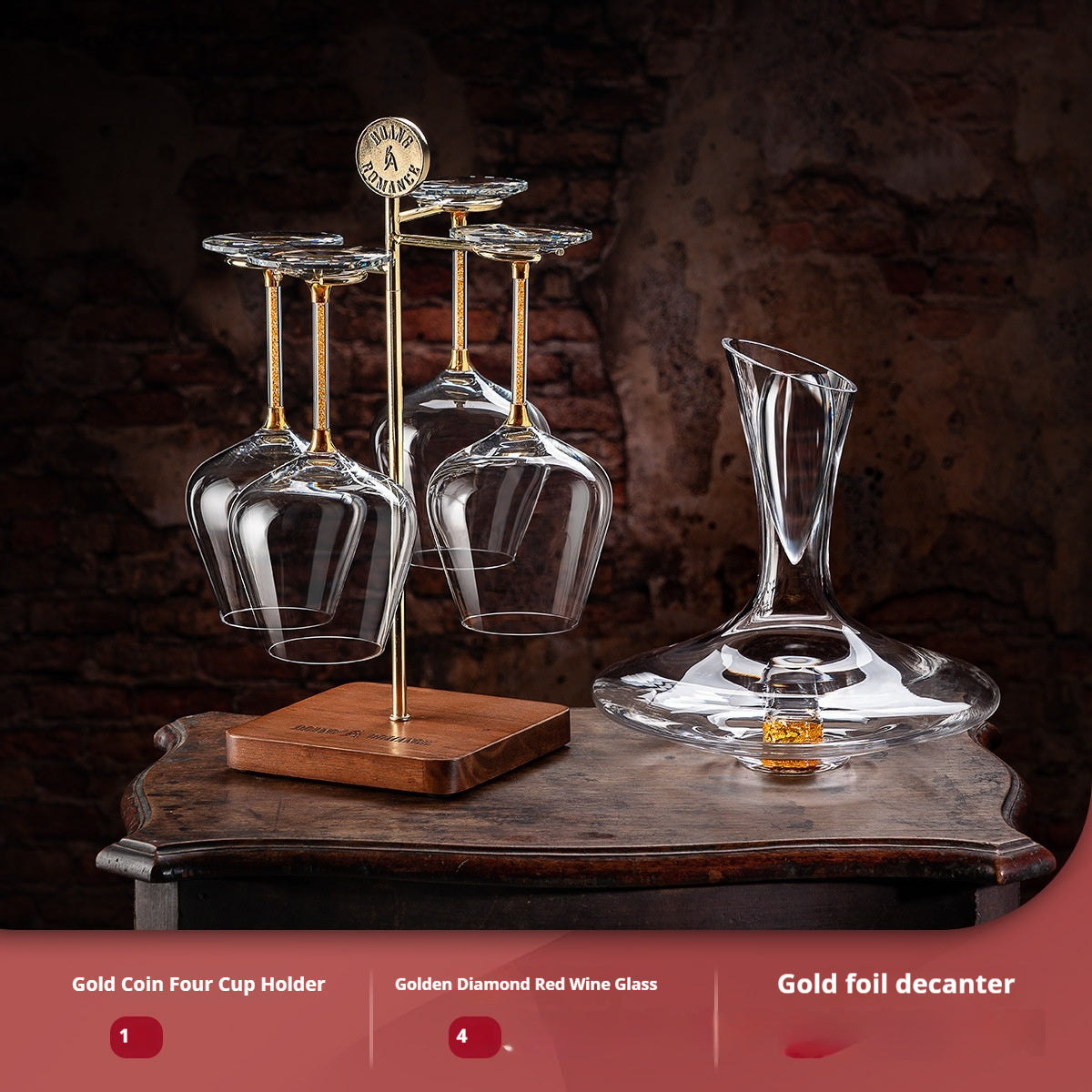 Wine Oxidation Decanter & Glasses