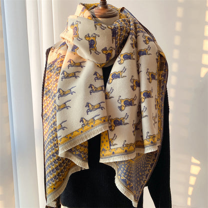 Horse Stride Elegant Scarf