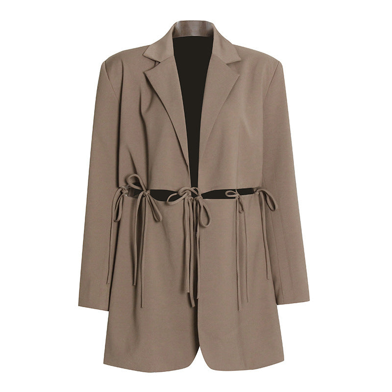 All Round Tied Waist Blazer