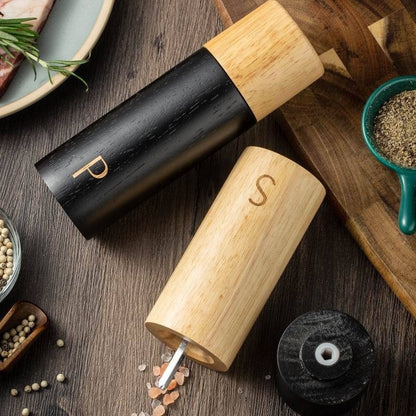 Retro Oak Pepper Grinder