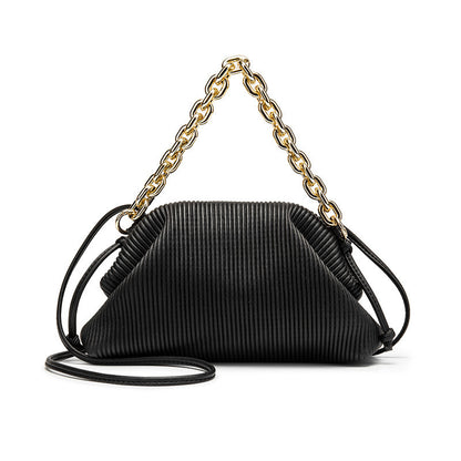 Chain Cloud Pleated Bag