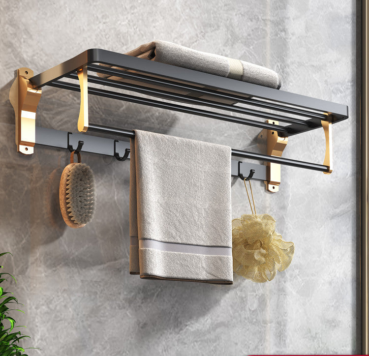 Aluminium Bathroom Wall Hanging Towel Rack