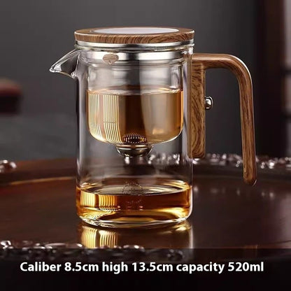 Elegant Glass Tea Fusion Teapot