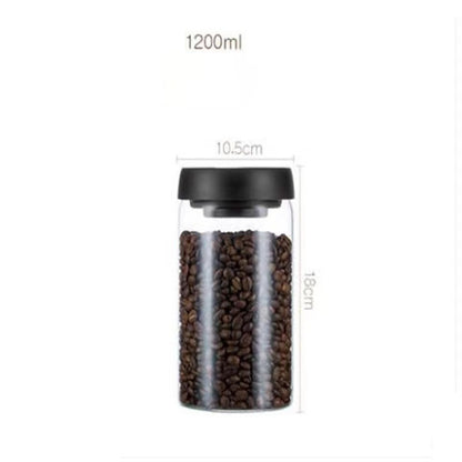 Coffee Beans Glass Airtight Canister