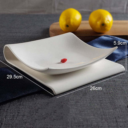 Square Folding Ceramic Plate