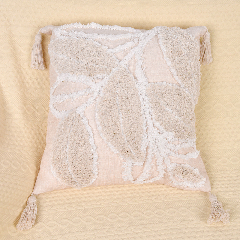 Leaf Home Tufted Cushion Cover