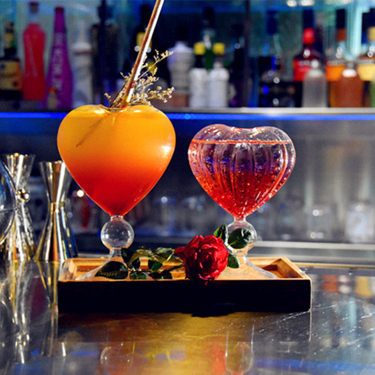 Heart Molecule Smokey Cocktail Glass