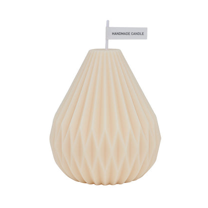 Nordic Geometric Pear Shaped Candle