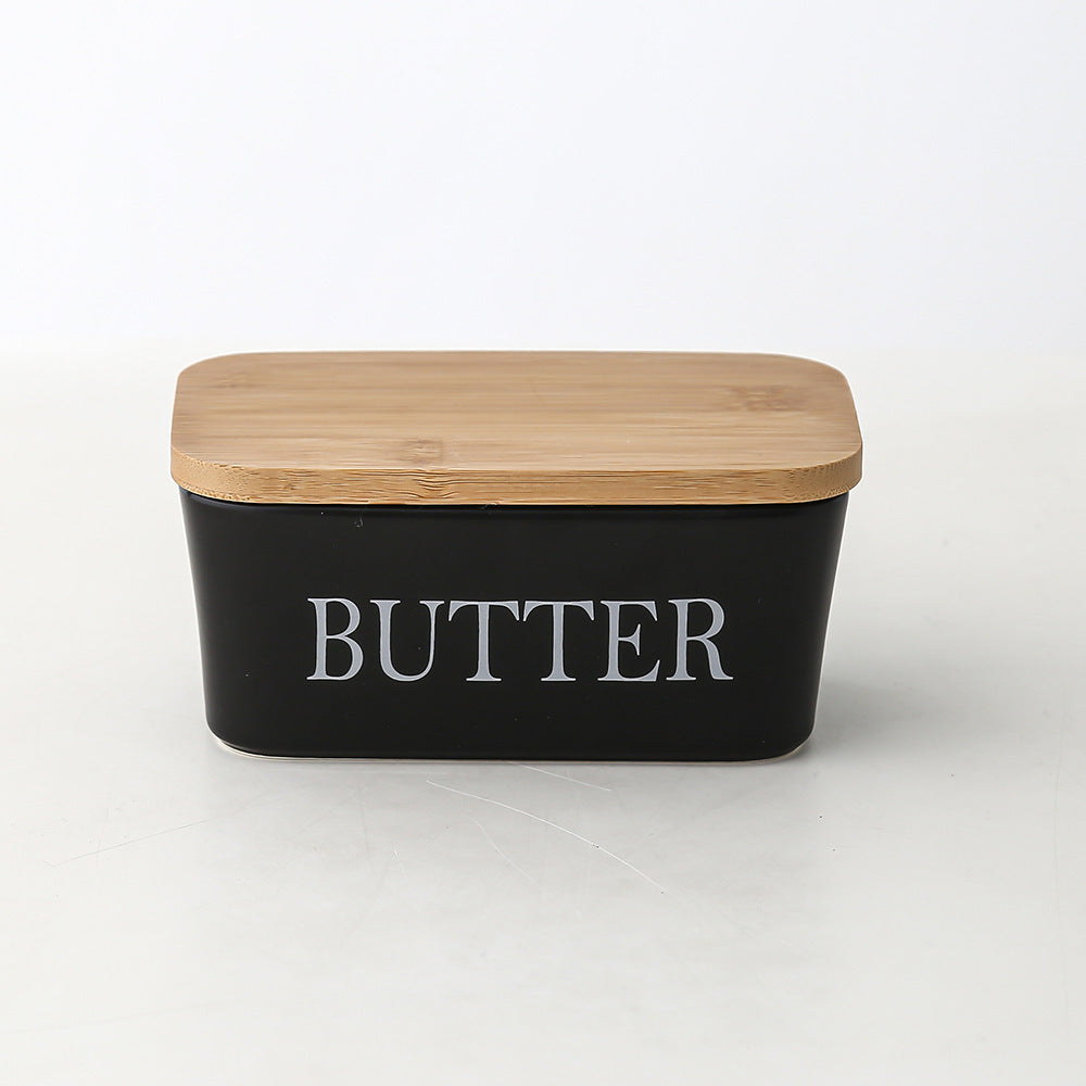 Bamboo Cover Butter Box