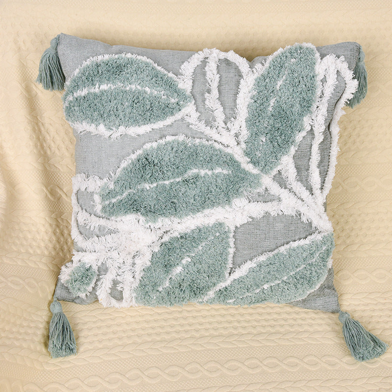 Leaf Home Tufted Cushion Cover