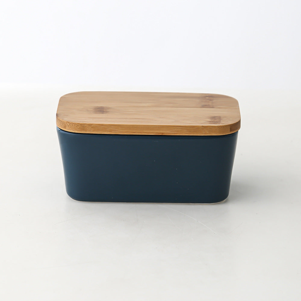 Bamboo Cover Butter Box