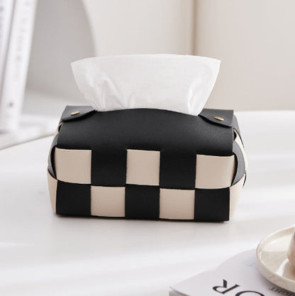 Checkerboard Tissue Box Cover