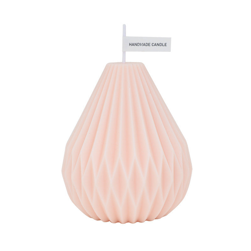 Nordic Geometric Pear Shaped Candle