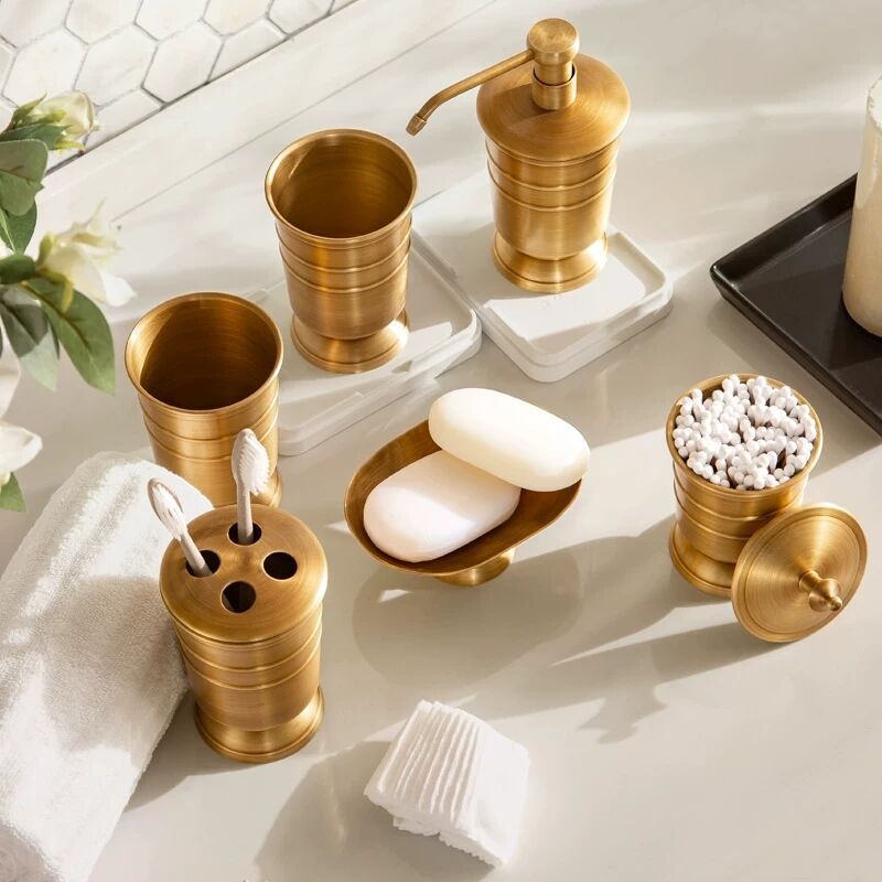 Luxe Polish Bathroom Dispenser Set