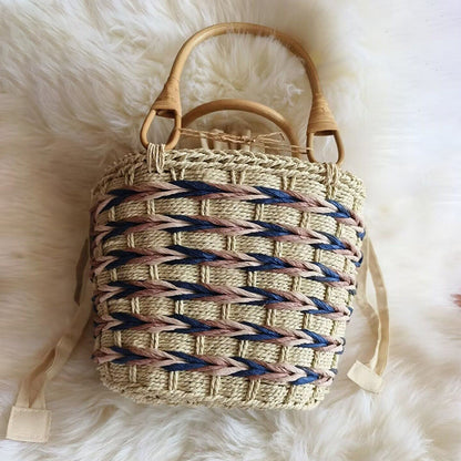 Japanese Inspired Woven Bamboo Bag