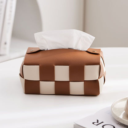 Checkerboard Tissue Box Cover