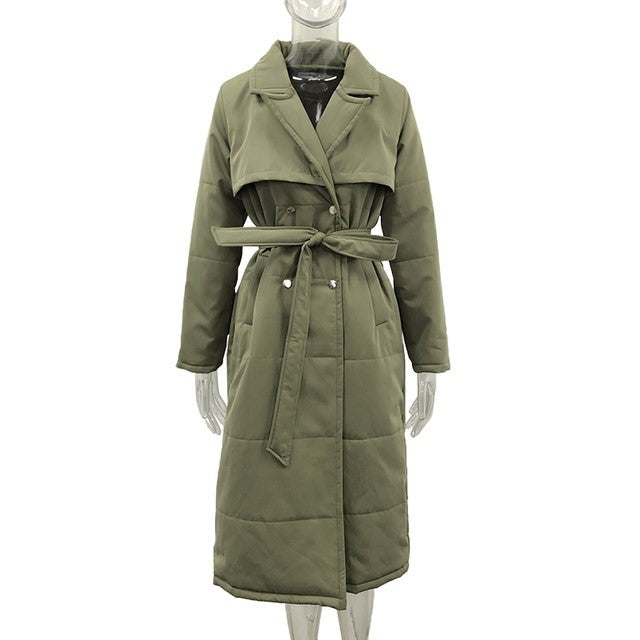 Long Down Breeze Parka Coat