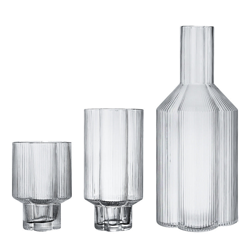 Ribbed Glass Set