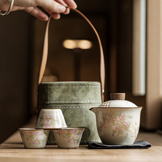 Ceramic Ethereal Travel Tea Set