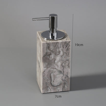 Marble Bathroom Dispenser Set