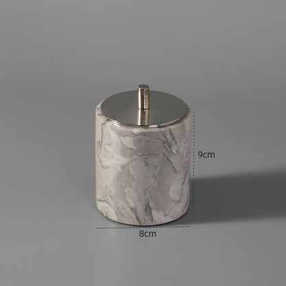 Marble Bathroom Dispenser Set