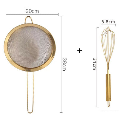 Elegant Golden Kitchen Gadget Set