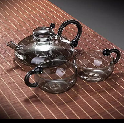 Elegant Glass Heating Tea Pot