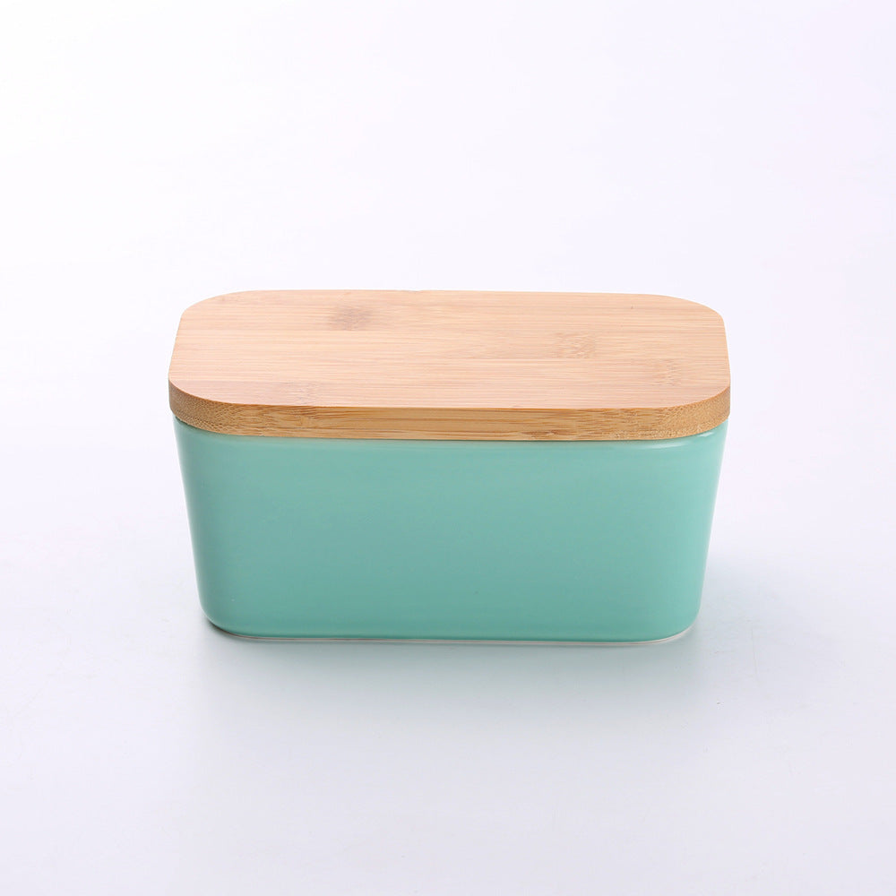 Bamboo Cover Butter Box