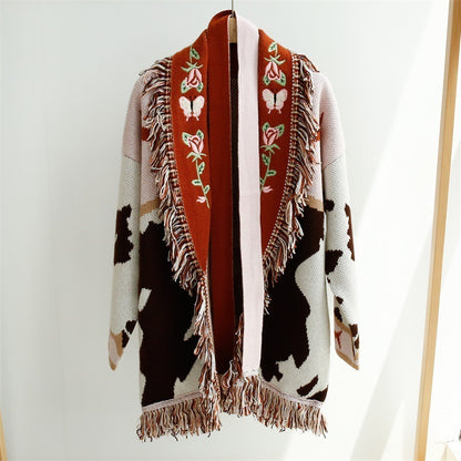 Fringed Sweater Cardigan